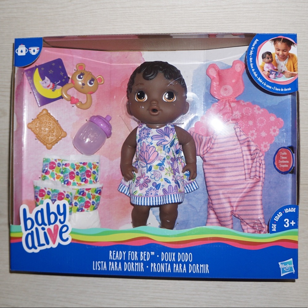 Baby Alive Doll "Ready for Bed" African American